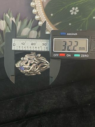 Anillo Plata Medusa Tanzanita Morada