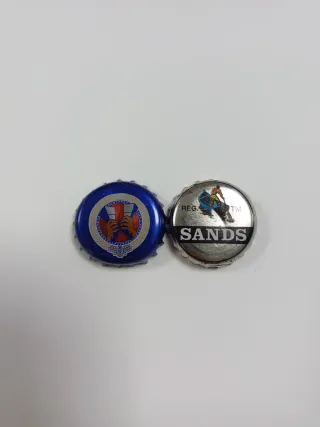 2 chapas de cerveza Bahamas