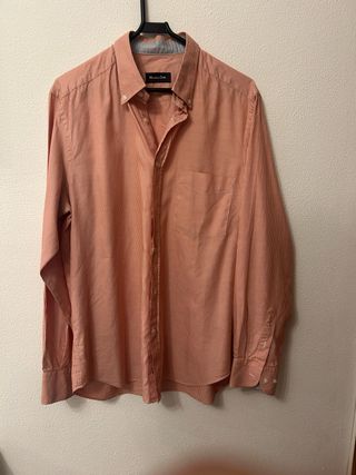 Camisa Massimo Dutti rayas roja y blanca