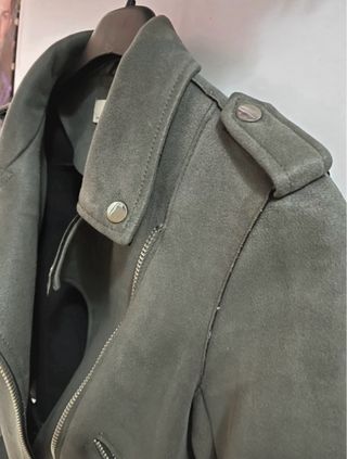 Chaqueta Zara Biker Gris