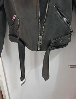 Chaqueta Zara Biker Gris