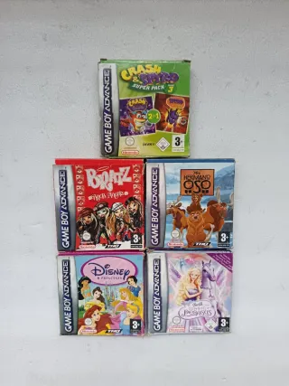Lote 5 Cajas originales Game Boy Advance vacías