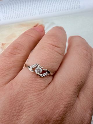 Anillo Oro Blanco 18K