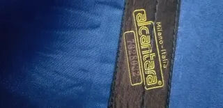 Conjunto chaqueta y falda ante azul