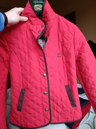 Chaqueta acolchada roja