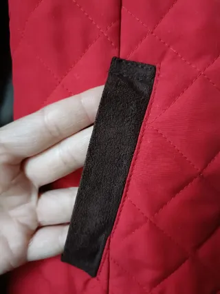 Chaqueta acolchada roja