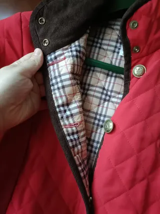 Chaqueta acolchada roja