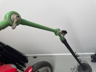 Lámpara de pie articulada industrial antigua