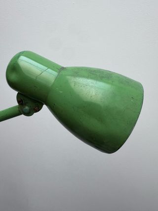 Lámpara de pie articulada industrial antigua