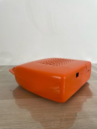 Mangiadischi Penny Arancione Vintage dischi 45 gir