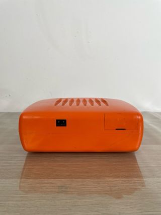 Mangiadischi Penny Arancione Vintage dischi 45 gir