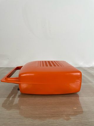 Mangiadischi Penny Arancione Vintage dischi 45 gir