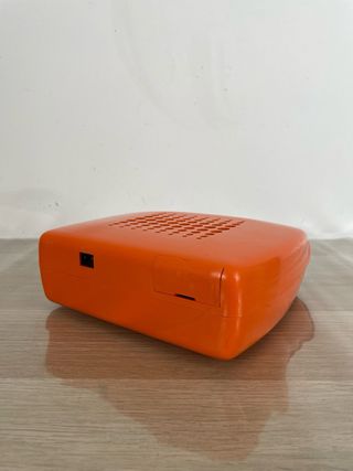 Mangiadischi Penny Arancione Vintage dischi 45 gir