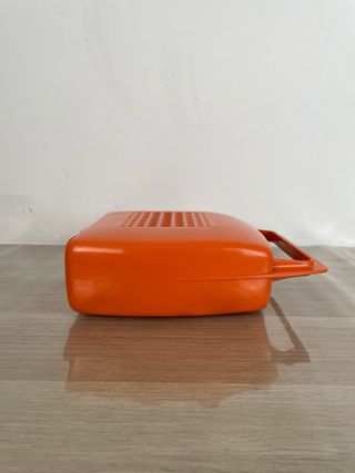 Mangiadischi Penny Arancione Vintage dischi 45 gir