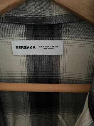 Camisa cuadros Bershka hombre