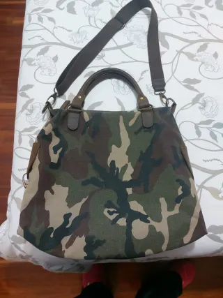 Bolso de tela estilo militar