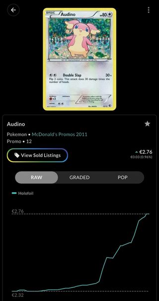 Carta Pokémon Audino PROMO McDonald's