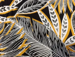 Tela Viscosa Estampada Hojas 2m