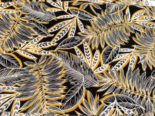 Tela Viscosa Estampada Hojas 2m