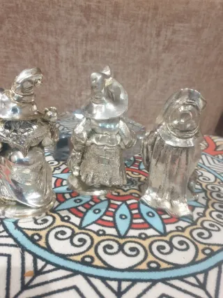 Brujas baño plata figuras decorativas
