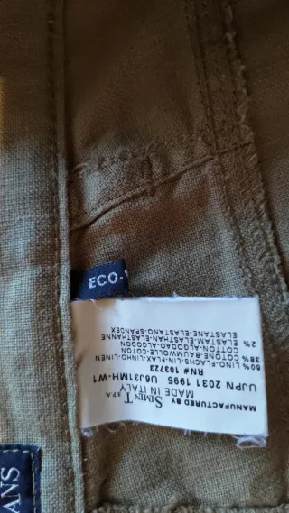 Pantalón Armani Lino Beige