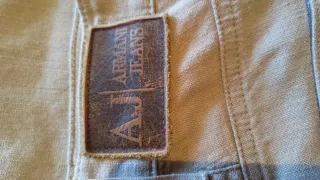 Pantalón Armani Lino Beige