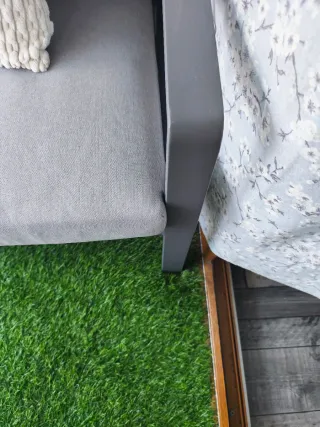 Conjunto jardín exterior gris