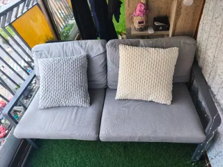 Conjunto jardín exterior gris