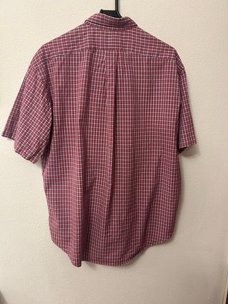 Camisa YSL cuadros roja y blanca