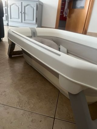 Bañera Plegable Bebé con termometro y Cojín
