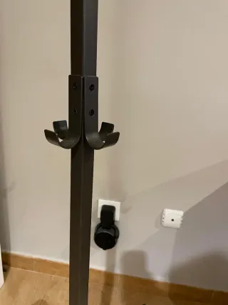 Perchero de forja negro