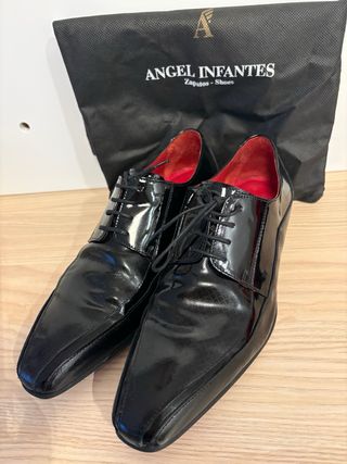 Zapatos Angel Infantes Negros Boda