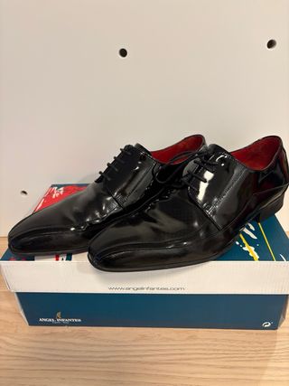 Zapatos Angel Infantes Negros Boda