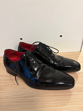 Zapatos Angel Infantes Negros Boda