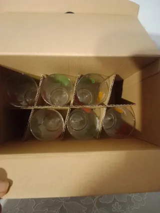 Set 6 Vasos Cristal Diseño Luminarc están sín usar