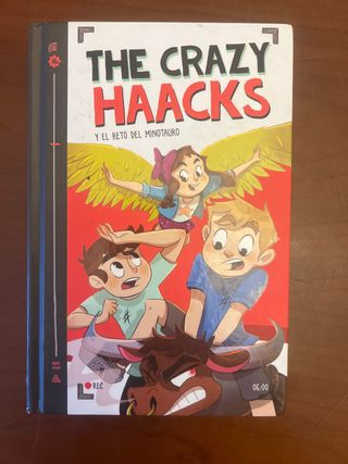 Libro de The Crazy Haacks y el reto del minotauro