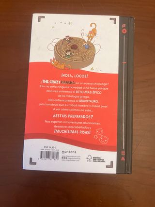 Libro de The Crazy Haacks y el reto del minotauro