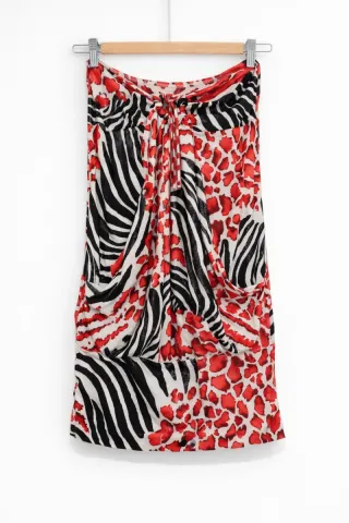 Vestido Colombiano Estampado Animal Print