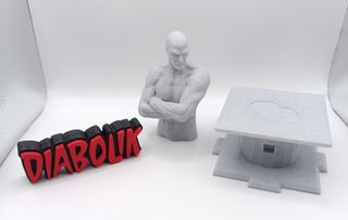 Diabolik Busto Fumetti Statua Busto Figures 3D