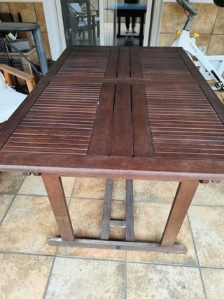 Mesa de exterior de teka exterior