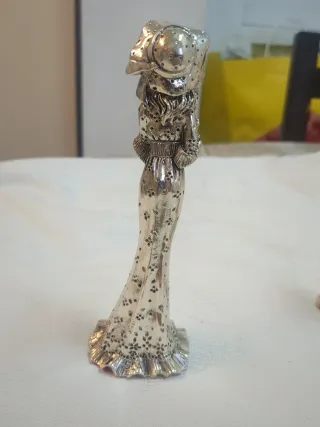 Figuras decorativas recubiertas plata