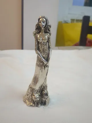 Figuras decorativas recubiertas plata