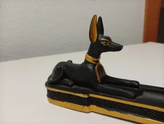 Soporte para incienso Anubis y caja de incienso