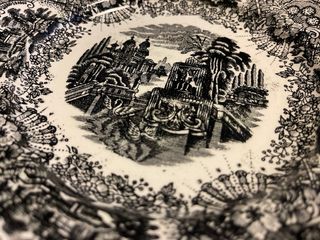 6 Platos Pickman y bandeja Sevilla Cerámica