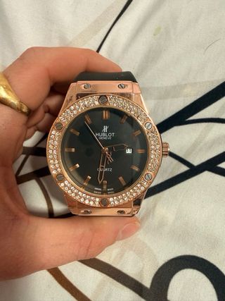 Reloj Hublot Oro Diamantes Cuarzo