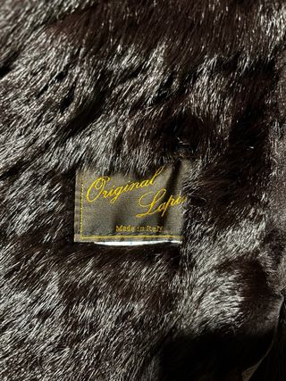 Abrigo Piel Conejo Italiano Talla XL