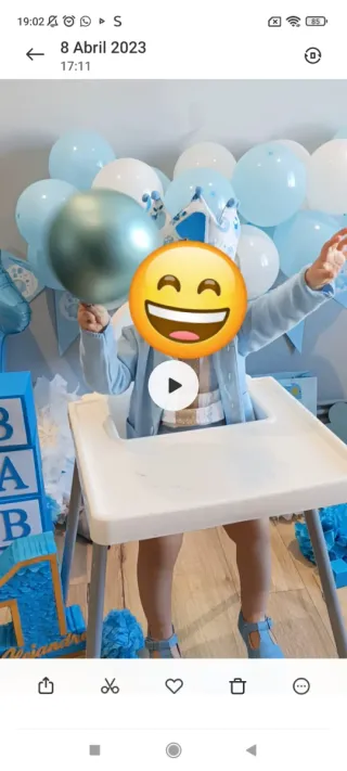 Trona y bandeja Ikea +funda(recoger en Rochapea)