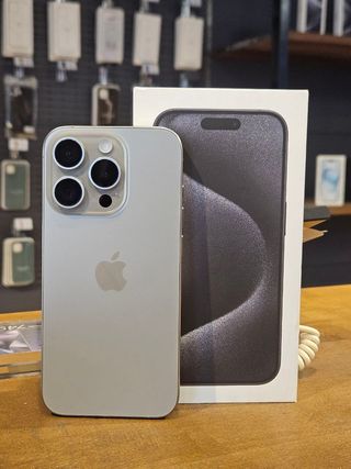 IPHONE 15 PRO 128GB TITANIUM 100% BATTERIA