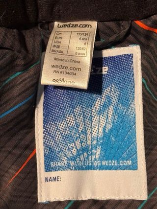 Giacca sci Wedze bambino 6 anni