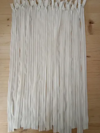 Lote de cremalleras beige